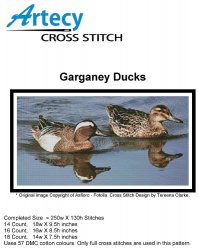 Artecy Cross Stitch - Garganey Ducks