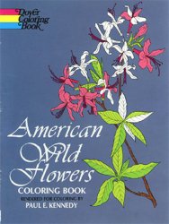 American Wild Flowers: Coloring Book